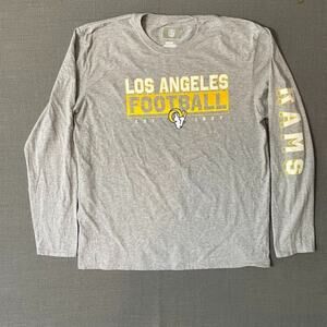 Los Angeles Rams NFL Team Apparel Long Sleeve T Shirt Grey Gray Sz XL NWOT!